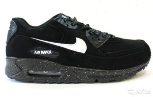 Nike Air Max 90 черные с белым (35-45)