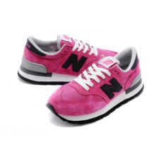 Кроссовки New Balance 990 женские pink розовые с черным (35-39)